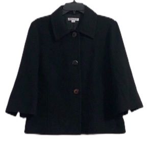 Black Pendleton Wool Coat